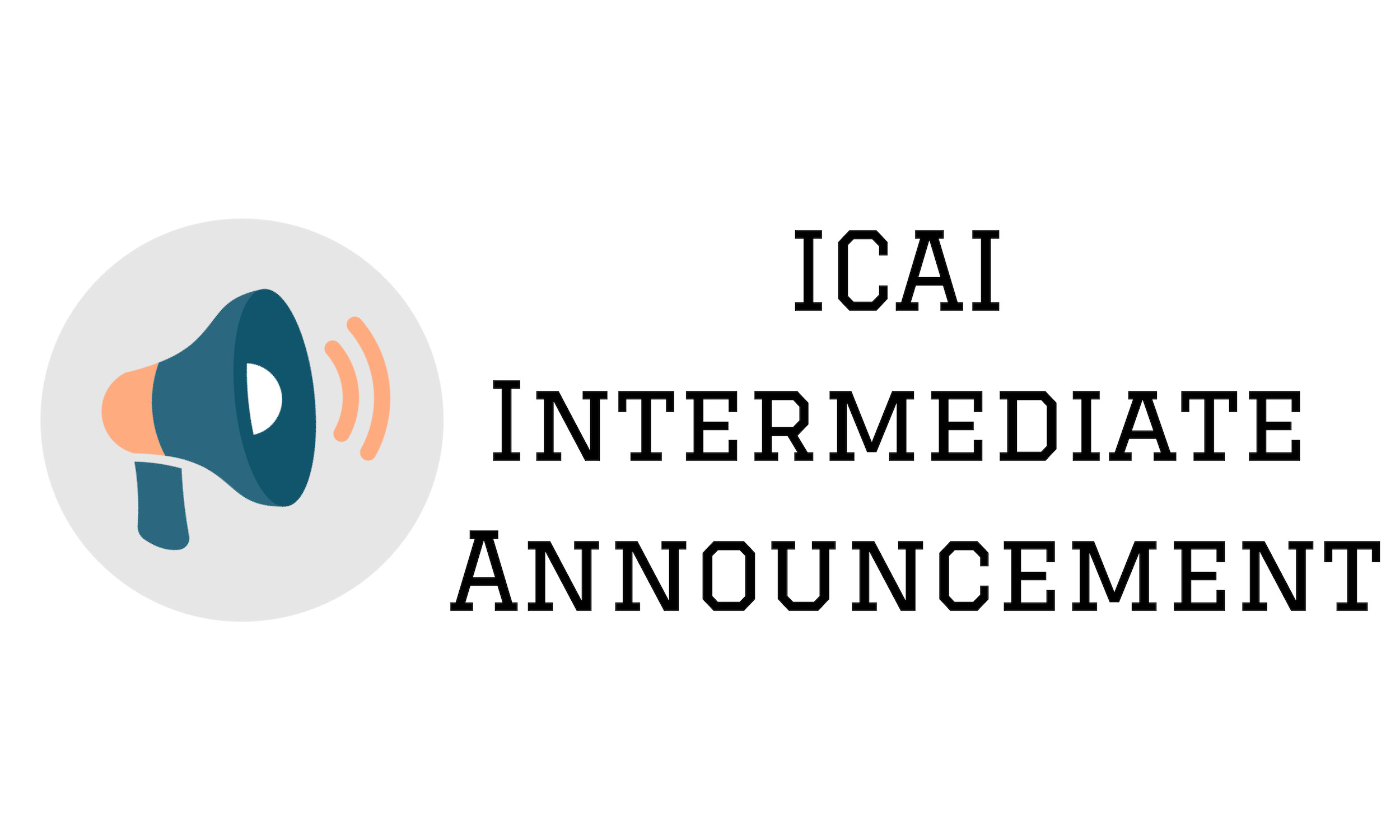 ICAI Intermediate Announcement