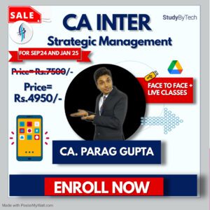 CA Inter SM By Parag Gupta Sir