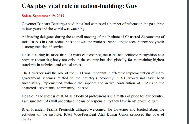 CAs play vital role in nation-building