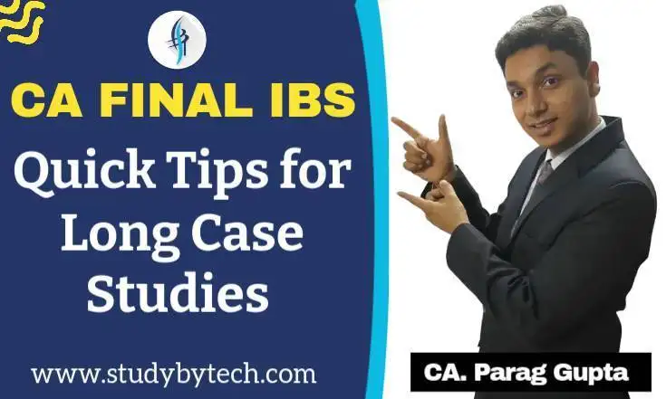 CA Final IBS By CA Parag Gupta Sir